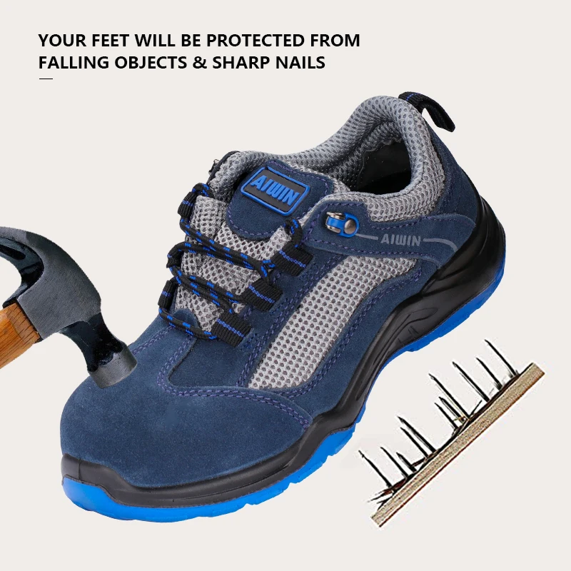 Andanda Men's Safety Shoes Steel Toe Anti-puncture Male Sneakers Electrical Hazard Athletic Men Shoes Anti-smash Safety Shoes
Andanda Men's Safety Shoes Steel Toe Anti-puncture Male Sneakers Electrical Hazard Athletic Men Shoes Anti-smash Safety Shoes