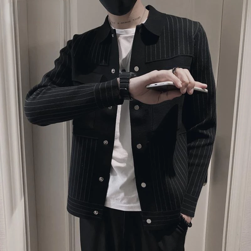 2023 Autumn Winter Cardigan Men Korean Fashion Striped Slim Sweater Coat Jacket Business Casual Cardigan Men's Clothes L118
2023 Autumn Winter Cardigan Men Korean Fashion Striped Slim Sweater Coat Jacket Business Casual Cardigan Men's Clothes L118