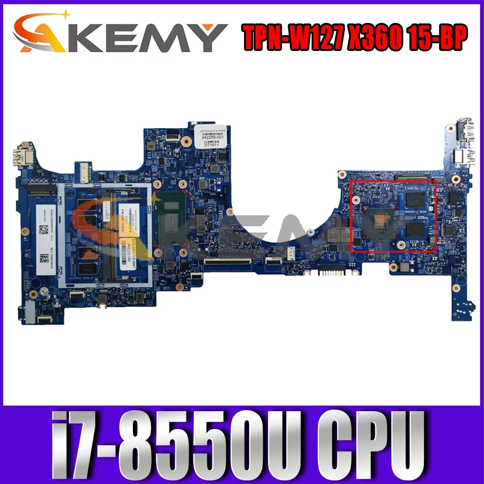 942260-601 942260-001 для HP TPN-W127 X360 15-BP i7-8550U материнская плата для ноутбука 17819-1 SR3LC N17S-G1-A1 DDR3 Материнская плата
942260-601 942260-001 для HP TPN-W127 X360 15-BP i7-8550U материнская плата для ноутбука 17819-1 SR3LC N17S-G1-A1 DDR3 Материнская плата