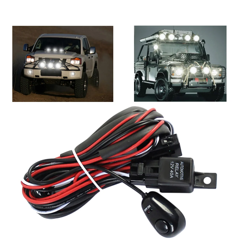 Heavy Duty Wiring Harness Kit for Car LED Light Bar Fuse Relay On/Off Switch Relay Universal Fitment Light Bar Accessories
Heavy Duty Wiring Harness Kit for Car LED Light Bar Fuse Relay On/Off Switch Relay Universal Fitment Light Bar Accessories