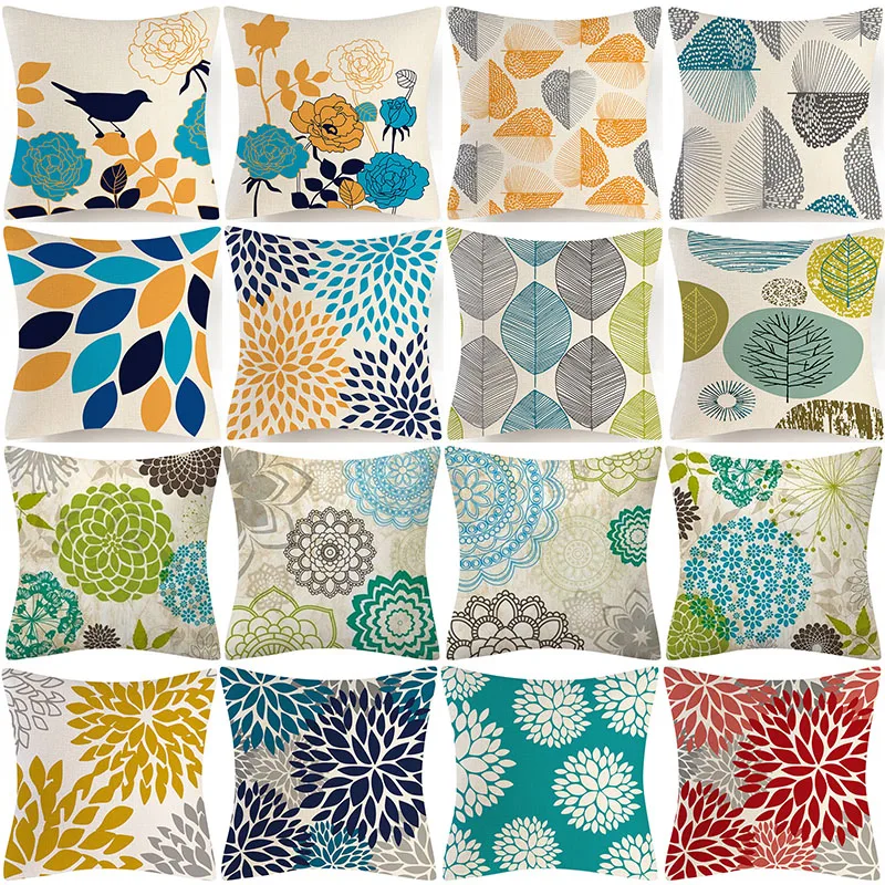 Abstract Style Floral Leaf Pillow Cover Linen Sofa Cushion Cover 45X45cm Mandala Flowers Decorative Print Pillowcase Home Decor
Abstract Style Floral Leaf Pillow Cover Linen Sofa Cushion Cover 45X45cm Mandala Flowers Decorative Print Pillowcase Home Decor