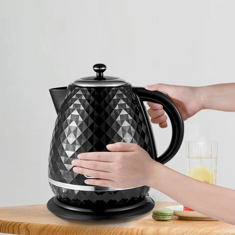 Stainless Steel Portable Fast Electric Hot Water Kettle for Tea and Coffee, 1.7 Liter, Carbon Fiber & White
Stainless Steel Portable Fast Electric Hot Water Kettle for Tea and Coffee, 1.7 Liter, Carbon Fiber & White