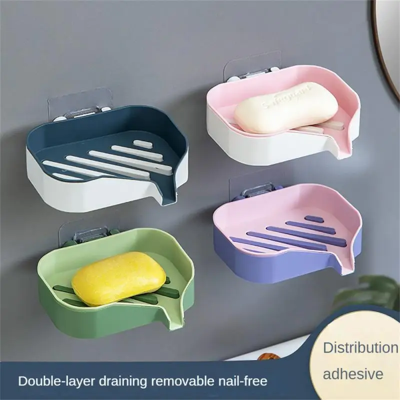 Soap Box Shelf Bathroom Double-Layer Creative Draining Storage Rack Household Wall-Mounted Punch-Free Soap Box Kitchen Accessory
Soap Box Shelf Bathroom Double-Layer Creative Draining Storage Rack Household Wall-Mounted Punch-Free Soap Box Kitchen Accessory