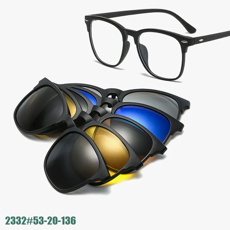 Polarized Sunglasses Men Women 5 In 1 Custom Optical Prescription Magnetic Sunglasses Clip Polaroid Clip on Sun Glasses Frame
Polarized Sunglasses Men Women 5 In 1 Custom Optical Prescription Magnetic Sunglasses Clip Polaroid Clip on Sun Glasses Frame