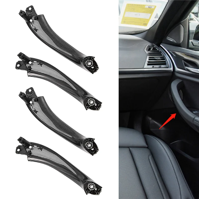 1Set ABS Carbon Fiber Interior Door Armrest Trim Replacement for-BMW X3 X4 G08 18-21 Door Handle Inner Panel Pull Cover
1Set ABS Carbon Fiber Interior Door Armrest Trim Replacement for-BMW X3 X4 G08 18-21 Door Handle Inner Panel Pull Cover