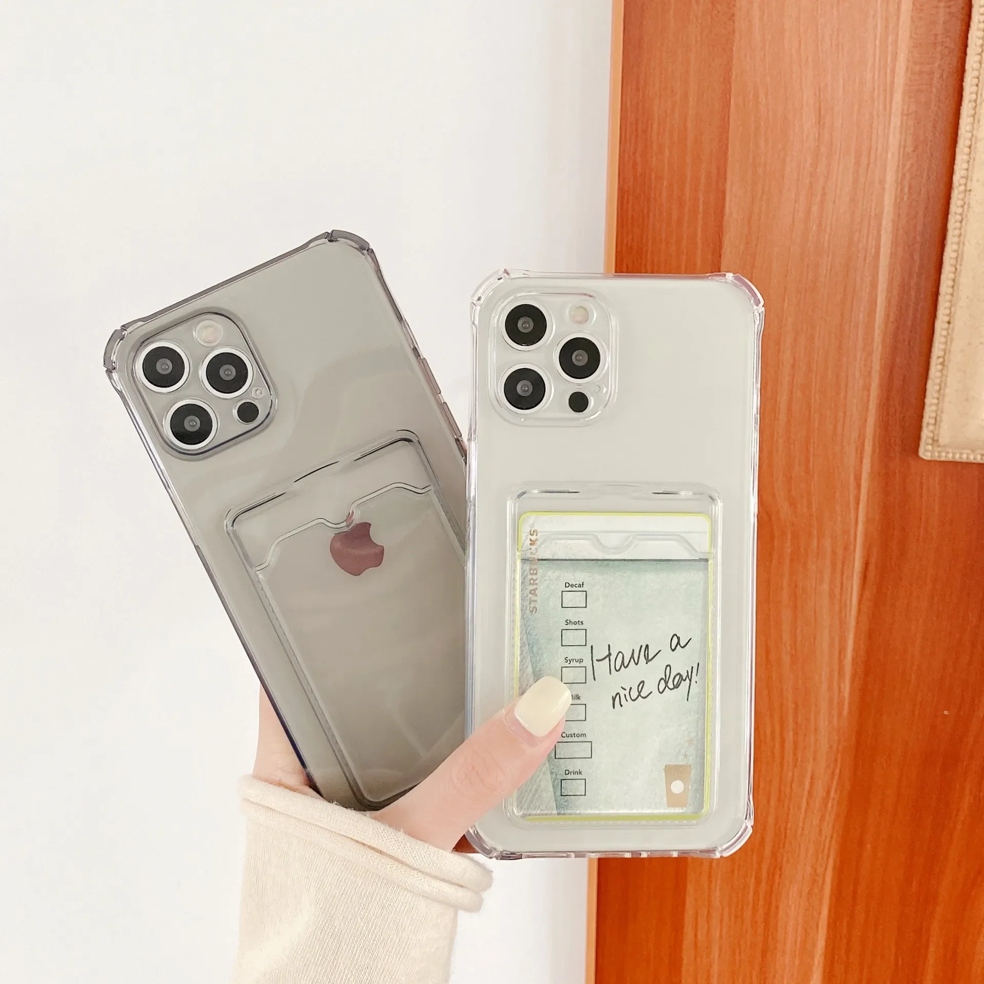 Transparent Card Slot Bag Holder Case for iPhone 14 13 11 12 Pro Max Mini X XS XR SE 7 8 Plus Clear Shockproof Soft Wallet Cover
Transparent Card Slot Bag Holder Case for iPhone 14 13 11 12 Pro Max Mini X XS XR SE 7 8 Plus Clear Shockproof Soft Wallet Cover