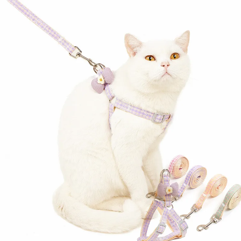 1.2m Cat Harness Leash Kitten Cute Bow Tie Dog Harness Vest for Small Dog Cat Accessories Pet Collar Cat Leash Outdoor Walking
1.2m Cat Harness Leash Kitten Cute Bow Tie Dog Harness Vest for Small Dog Cat Accessories Pet Collar Cat Leash Outdoor Walking