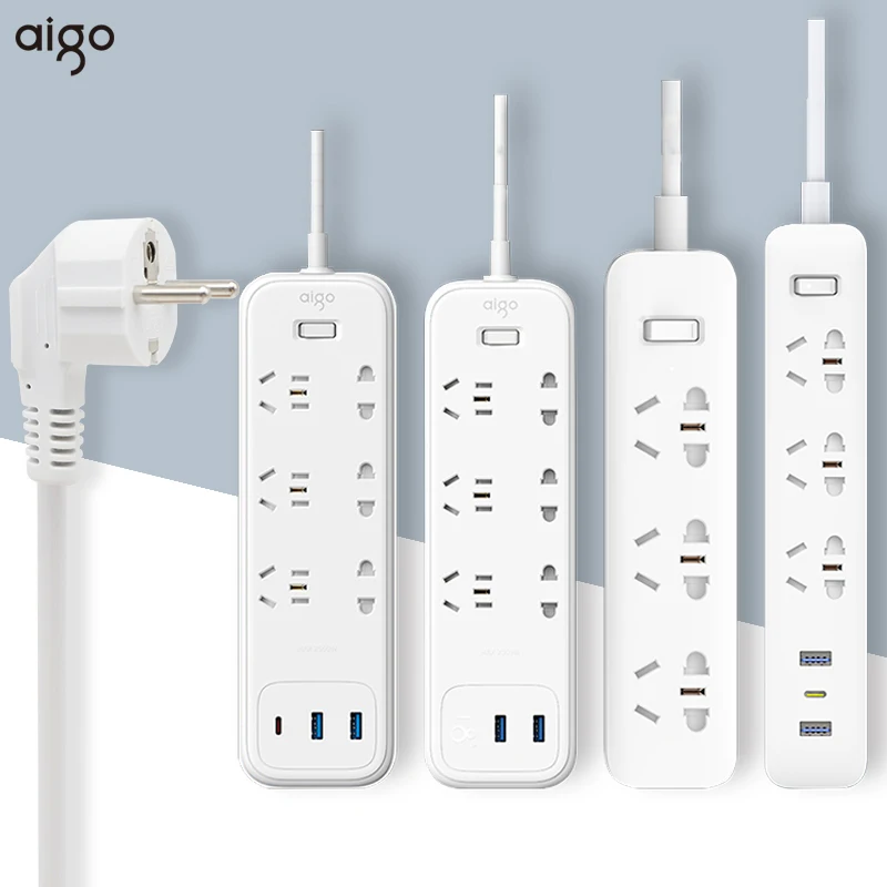 Aigo EU plug Converter Power Strip Extension Cord Socket 20W 65W Fast Charging Outlet Extender Patch board Power Adapter
Aigo EU plug Converter Power Strip Extension Cord Socket 20W 65W Fast Charging Outlet Extender Patch board Power Adapter