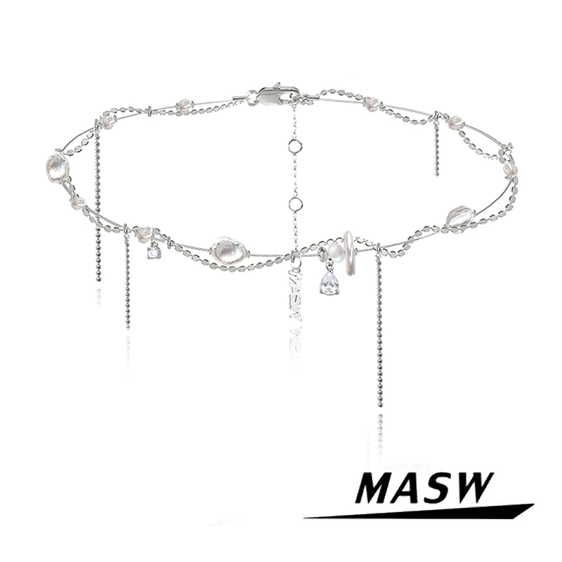 MASW Original Design Irregular Beads Necklace 2023 Trend High Quality Zircon Pearl Think Chain Choker Necklace For Women Gift
MASW Original Design Irregular Beads Necklace 2023 Trend High Quality Zircon Pearl Think Chain Choker Necklace For Women Gift