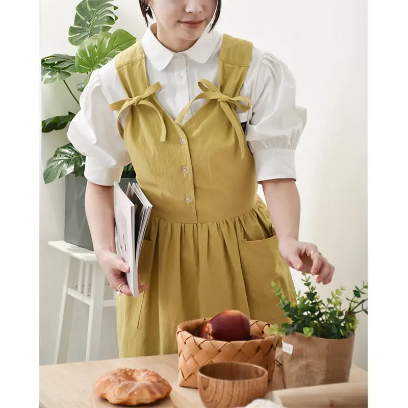 Net red Korean style small fresh sweet apron female cute home kitchen logo custom milk tea nail art flower shop clothing
Net red Korean style small fresh sweet apron female cute home kitchen logo custom milk tea nail art flower shop clothing