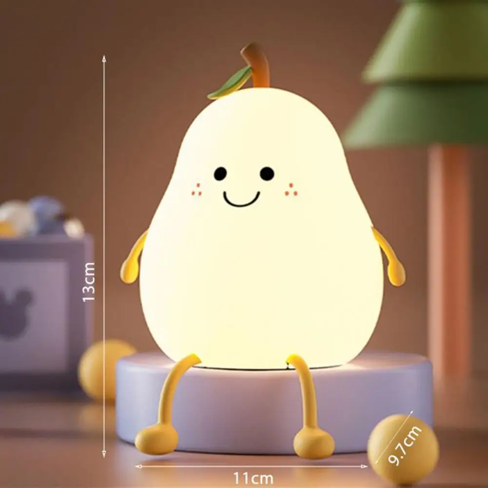 

Силиконовая Светодиодная лампа в форме груши с милой улыбкой
