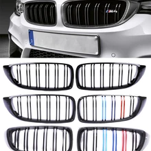 M4 Front Bumper Kidney Facelift Grill For BMW 4 Series F32 F33 F36 F80 F82 2013-2020 420i 428i 430i Carbon Grille Accessories