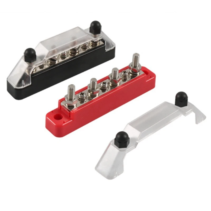 Positive Negative Bus Bar Battery Power Distribution Block 4 X M6 Car Terminal Block Studs 3 X M4 Terminal Bus Screws
Positive Negative Bus Bar Battery Power Distribution Block 4 X M6 Car Terminal Block Studs 3 X M4 Terminal Bus Screws
