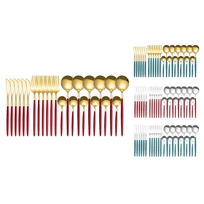 24Pcs Fork Spoon Home Kitchen Gift Dinnerware Set Stainless Steel Mirror Finish
24Pcs Fork Spoon Home Kitchen Gift Dinnerware Set Stainless Steel Mirror Finish