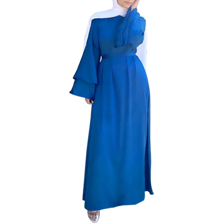 Ramadan Abaya Dubai Dress Women Caftan Marocain Kaftan Solid Double Flared Sleeve Hijab Long Robe Muslim Dresses Clothes Vestido
Ramadan Abaya Dubai Dress Women Caftan Marocain Kaftan Solid Double Flared Sleeve Hijab Long Robe Muslim Dresses Clothes Vestido