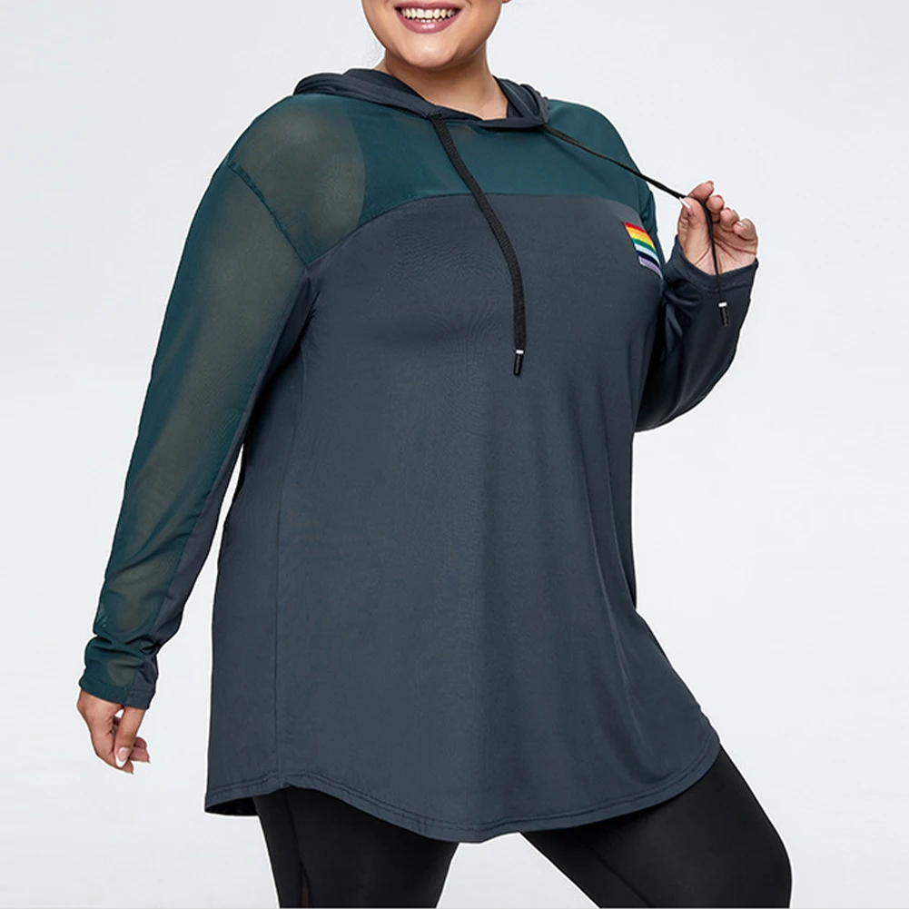 Plus Size Women Hooded Yoga Wear Loose Long Sleeve Fitness Wear Top T-Shirt Yoga Wear Drawstring Quick Dry Sports Top,Hoodie
Plus Size Women Hooded Yoga Wear Loose Long Sleeve Fitness Wear Top T-Shirt Yoga Wear Drawstring Quick Dry Sports Top,Hoodie