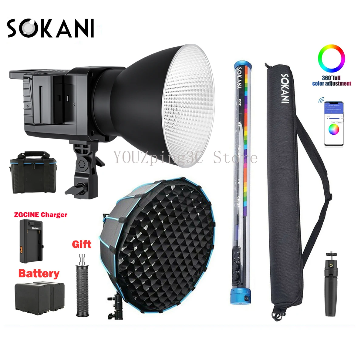 Sokani X100 X25 Bi-Color RGB LED Video Light Handheld Tube Wand Stick Kit for YouTube Tiktok 
Sokani X100 X25 Bi-Color RGB LED Video Light Handheld Tube Wand Stick Kit for YouTube Tiktok