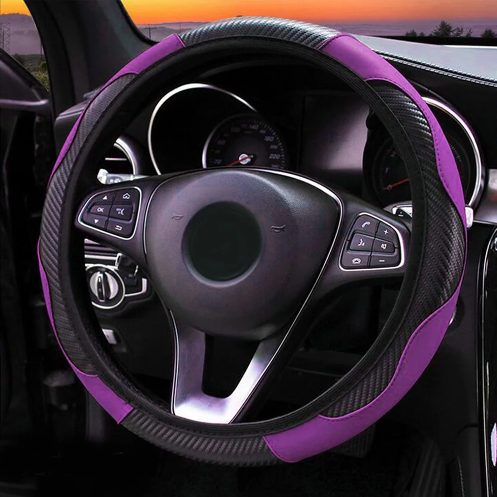 Car Steering Wheel Cover Breathable Anti Slip Leather Steering Covers Suitable Auto Decoration Car Interior Accessories
Car Steering Wheel Cover Breathable Anti Slip Leather Steering Covers Suitable Auto Decoration Car Interior Accessories