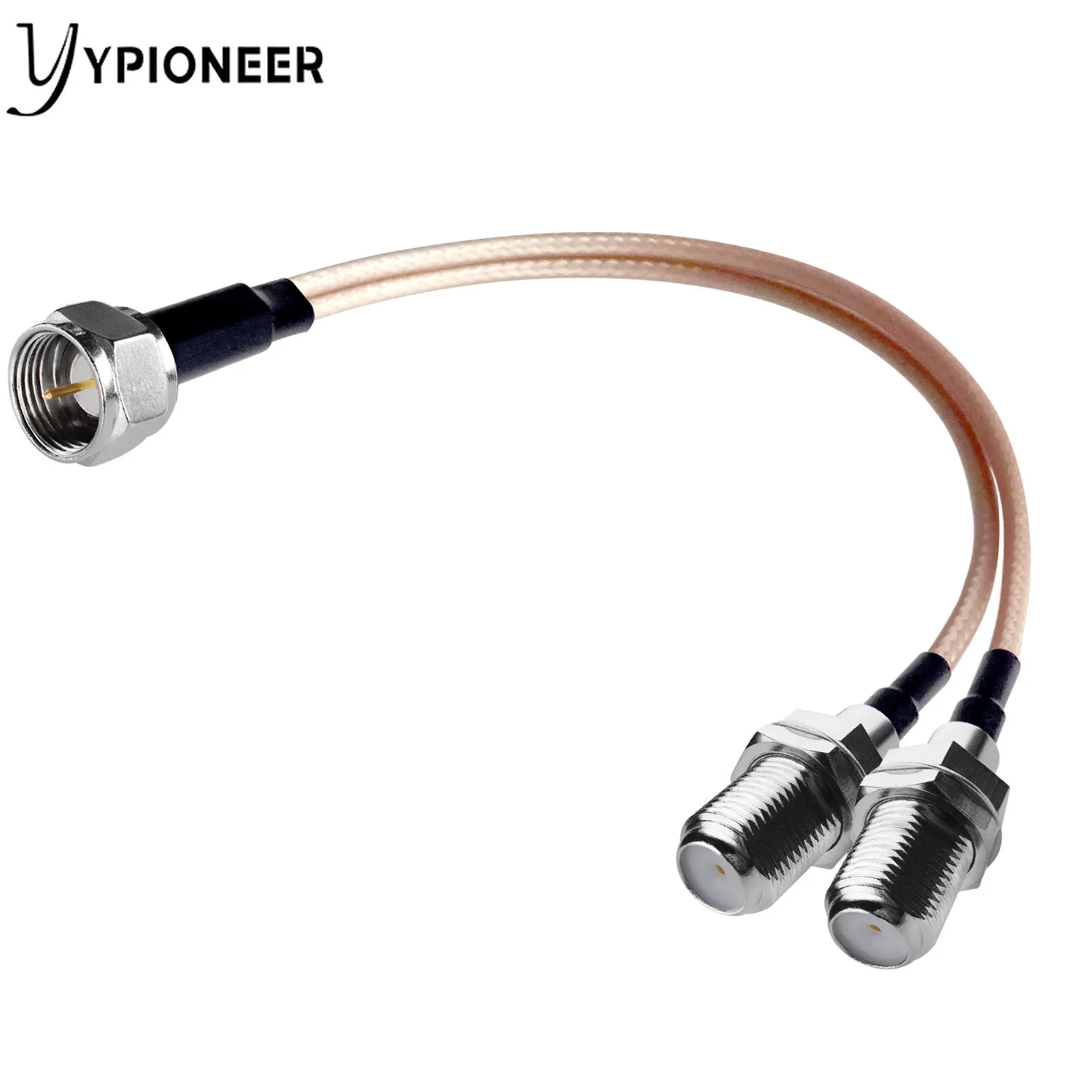 YPioneer T10011 F Тип сплиттер кабель мужчины к низким берцем на каждый день; Потери RG316 Y разделительный провод 50 Ом 19 см 
YPioneer T10011 F Тип сплиттер кабель мужчины к низким берцем на каждый день; Потери RG316 Y разделительный провод 50 Ом 19 см