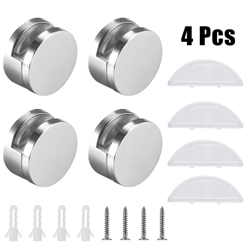 Glass Clip Mirror Clip Home Hotels Washrooms 4Set Hang Hanging Hardware Holder No Drilling Required Round Durable
Glass Clip Mirror Clip Home Hotels Washrooms 4Set Hang Hanging Hardware Holder No Drilling Required Round Durable