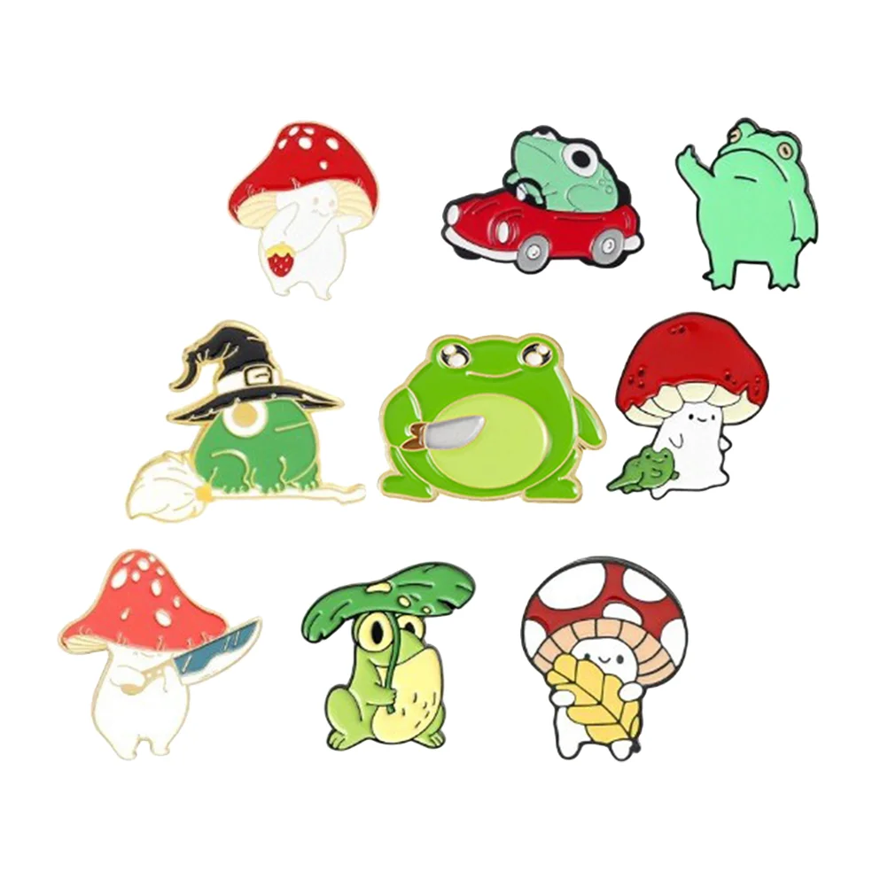 9 Pcs Cartoon Mushroom Brooch Badge Clothing Clothes Pins Anti-light Creative Zinc Alloy Lapel
9 Pcs Cartoon Mushroom Brooch Badge Clothing Clothes Pins Anti-light Creative Zinc Alloy Lapel
