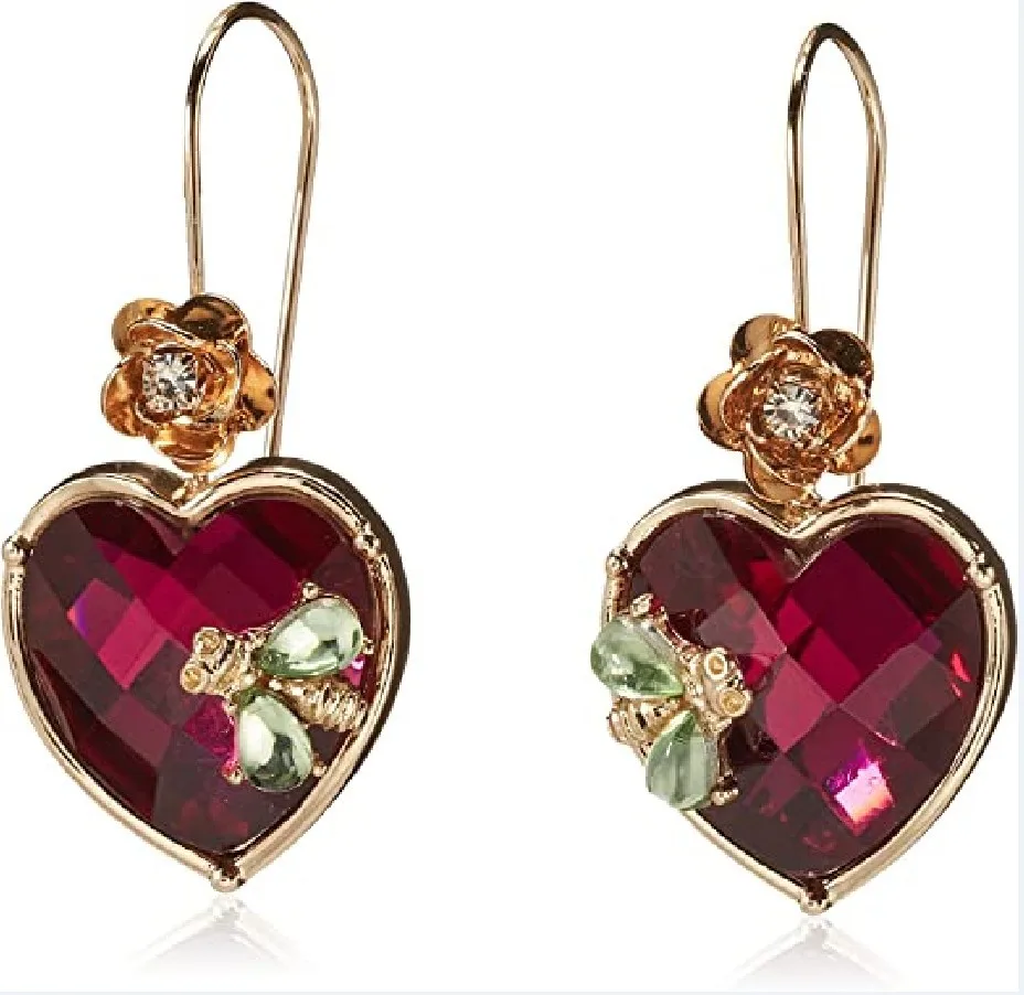 Новые серьги-подвески Betsey Johnson леди с камнями в форме сердца модные креативные модные простые маленькие серьги с животными цветами для женщ...
Новые серьги-подвески Betsey Johnson леди с камнями в форме сердца модные креативные модные простые маленькие серьги с животными цветами для женщ...