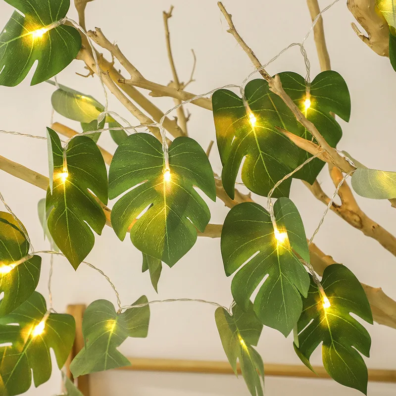 20 LED Monstera Leaves String Lights Artificial Green Leaf Light Christmas Hanging Vine Party Beach Theme Home Garden Decoration
20 LED Monstera Leaves String Lights Artificial Green Leaf Light Christmas Hanging Vine Party Beach Theme Home Garden Decoration
