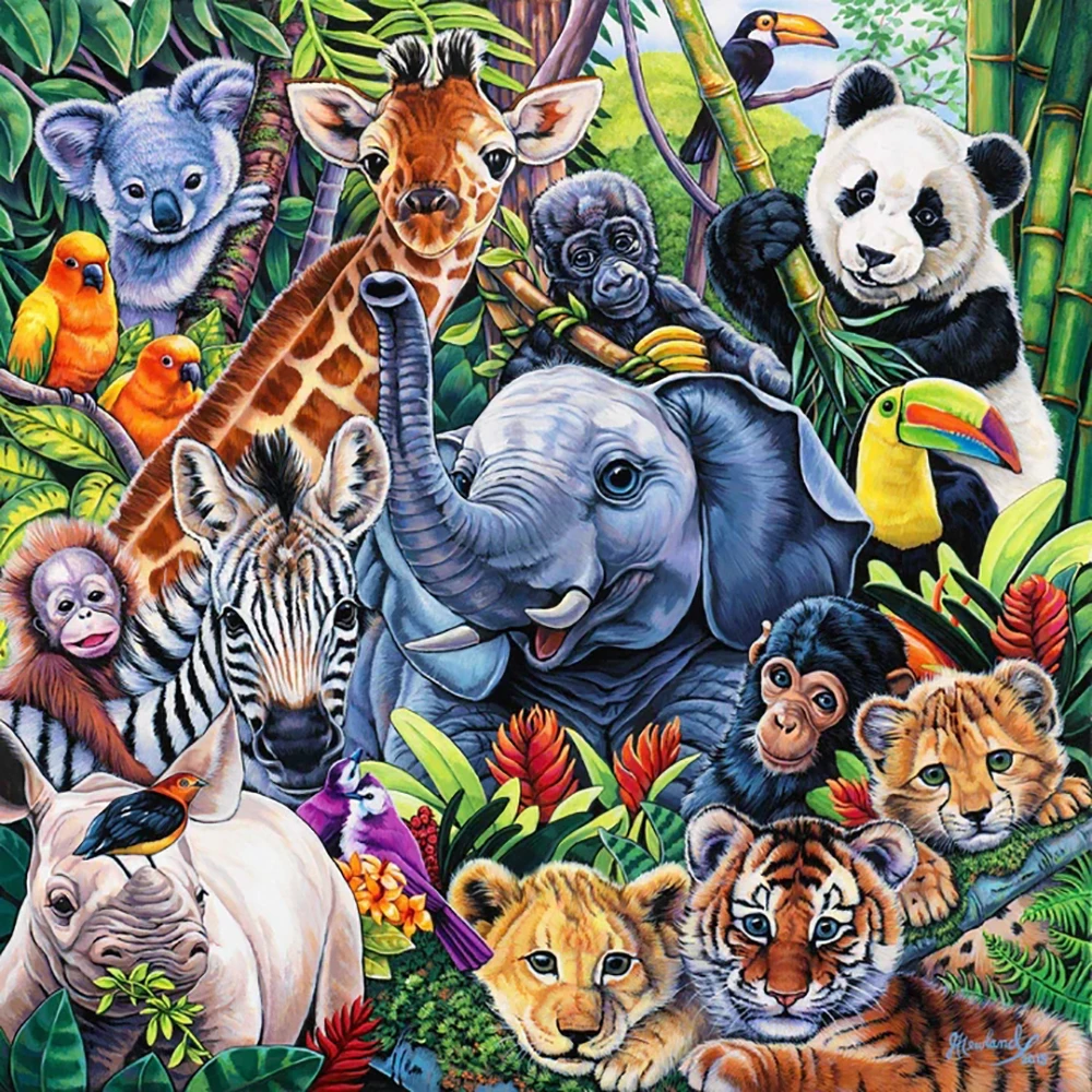 KamyYi Diamond Zoo Bear Elephant Tiger DIY Cross stitch Full diamond Inlaid Art Embroidery Decoration Home
KamyYi Diamond Zoo Bear Elephant Tiger DIY Cross stitch Full diamond Inlaid Art Embroidery Decoration Home