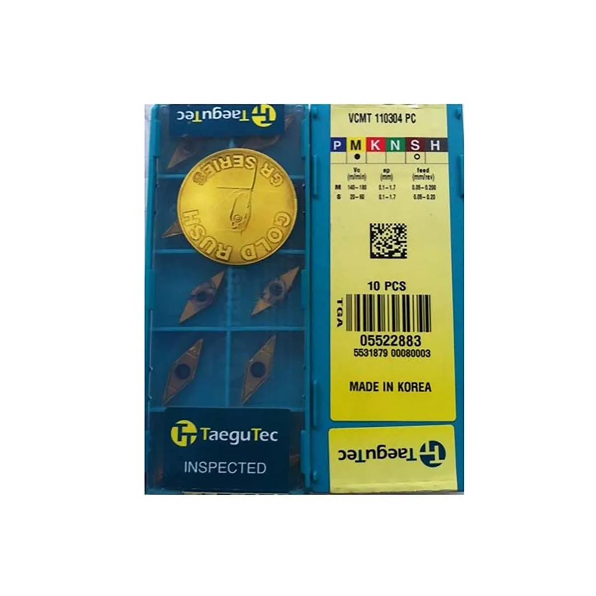 TaeguTec 100% Original VCMT VCMT160404 VCMT160408 VCMT110304 PC TT9080 Medium-Finishing Carbide Turning Inserts Turning Tools
TaeguTec 100% Original VCMT VCMT160404 VCMT160408 VCMT110304 PC TT9080 Medium-Finishing Carbide Turning Inserts Turning Tools