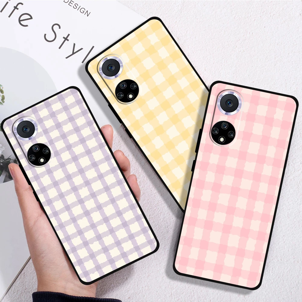 Fashion Colorful Plaid Phone Case For Huawei P30 P20 Pro Lite Honor 10 8X 9X 10X 9A Silicone Cover Soft Funda Coque Black
Fashion Colorful Plaid Phone Case For Huawei P30 P20 Pro Lite Honor 10 8X 9X 10X 9A Silicone Cover Soft Funda Coque Black