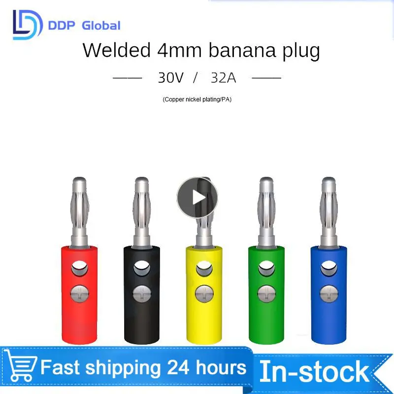 Anti-corrosion Audio Plug High-quality 4mm Power Terminal Not Easy To Burn When Exposed To Fire Antioxidant Banana Plug
Anti-corrosion Audio Plug High-quality 4mm Power Terminal Not Easy To Burn When Exposed To Fire Antioxidant Banana Plug