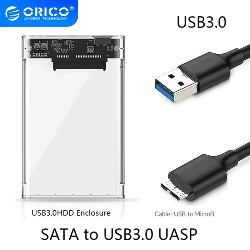 ORICO 2.5 inch Transparent HDD Enclosure SATA to USB 3.0 HDD Enclosure for HDD SSD Disk Enclosure for PC Computer Accessories
ORICO 2.5 inch Transparent HDD Enclosure SATA to USB 3.0 HDD Enclosure for HDD SSD Disk Enclosure for PC Computer Accessories