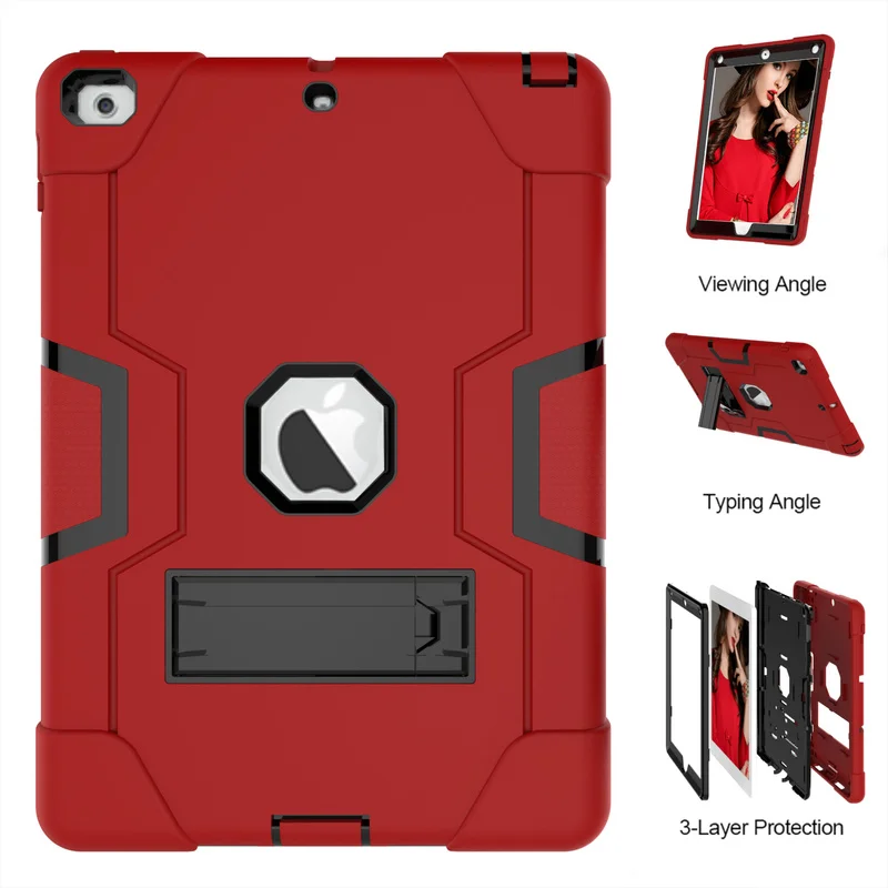 Original Shockproof Case For New IPad 9.7"2018 2017 Kids Armor Heavy Duty Silicone Hard Protective Cover For IPad 9.7 5/6 Gen
Original Shockproof Case For New IPad 9.7"2018 2017 Kids Armor Heavy Duty Silicone Hard Protective Cover For IPad 9.7 5/6 Gen
