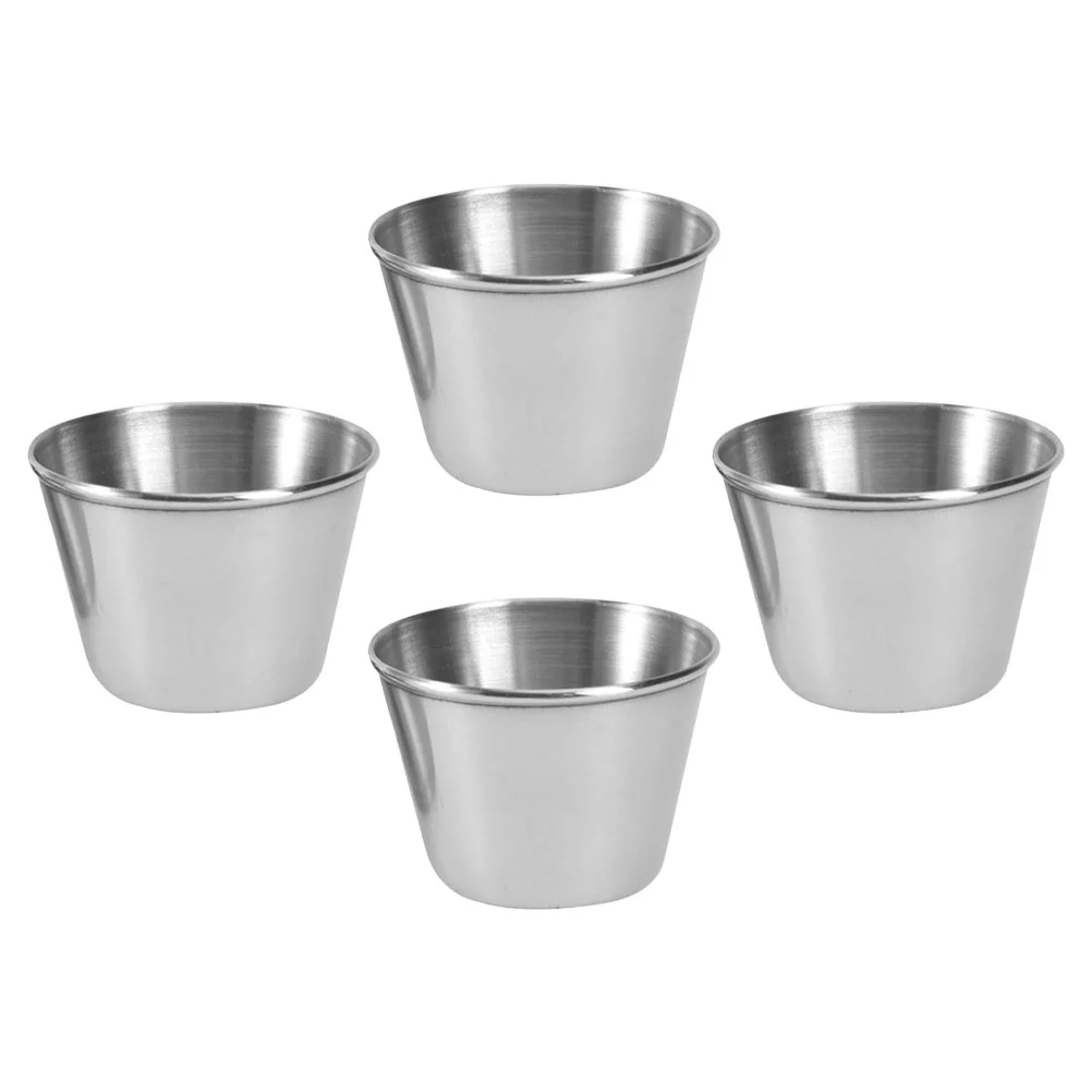 4 Pcs Mini Appetizer Plate Muffin Saucer Bowl Veggie Dip Stainless Steel Sauce Cup Dipping Sauce Bowl Butter Ketchup Dish
4 Pcs Mini Appetizer Plate Muffin Saucer Bowl Veggie Dip Stainless Steel Sauce Cup Dipping Sauce Bowl Butter Ketchup Dish