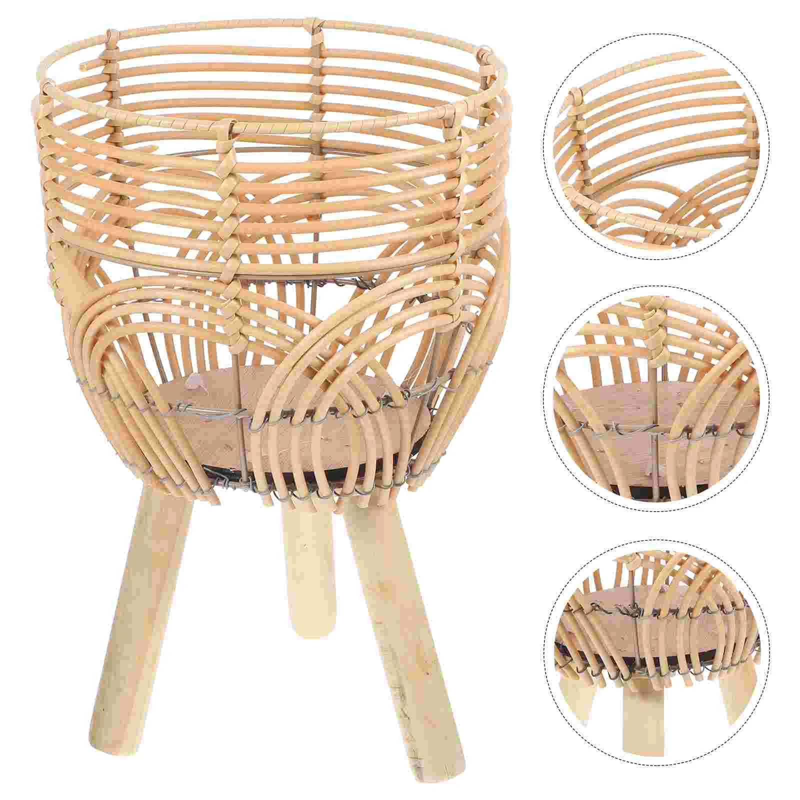 Bamboo Flower Basket Pot Rack Succulent Plants Planter Holder Reliable Green Wooden Stand
Bamboo Flower Basket Pot Rack Succulent Plants Planter Holder Reliable Green Wooden Stand