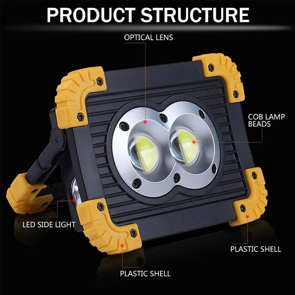 Led Portable Spotlight 3000lm Super Bright Led Work Light Rechargeable For Outdoor Camping Lampe Led Flashlight By 18650 Q5h5
Led Portable Spotlight 3000lm Super Bright Led Work Light Rechargeable For Outdoor Camping Lampe Led Flashlight By 18650 Q5h5