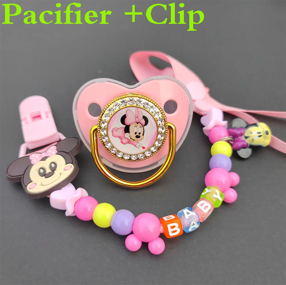 Pink Baby Girl Shower Gift Baby Pacifier with Beaded Chain Clip Newborn Baby BPA Free Luxury Bling Fake Pacifier Chupeta 0-24M
Pink Baby Girl Shower Gift Baby Pacifier with Beaded Chain Clip Newborn Baby BPA Free Luxury Bling Fake Pacifier Chupeta 0-24M