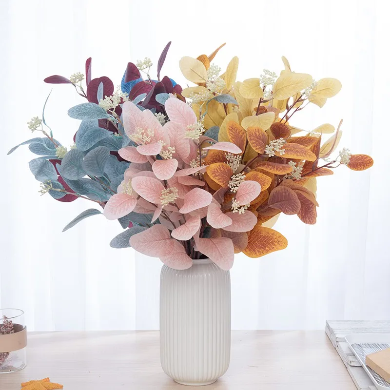 Nordic Ins Eucalyptus Artificial Leaf Bouquet Silk Fabric Fake Plant Decoration Flower Living Room Wedding Leaves
Nordic Ins Eucalyptus Artificial Leaf Bouquet Silk Fabric Fake Plant Decoration Flower Living Room Wedding Leaves