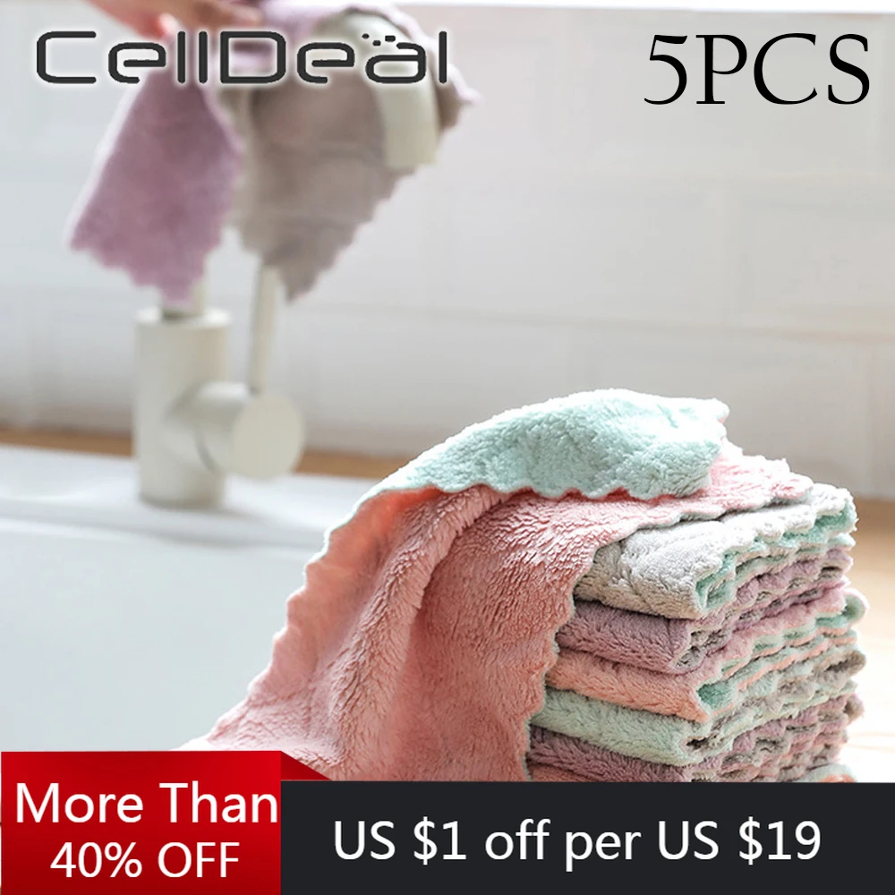Strong Water Absorbent Microfiber Thicken Double Layer Kitchen Dish Cloth Tableware Cleaning Towel Kitchen Tools Gadgets
Strong Water Absorbent Microfiber Thicken Double Layer Kitchen Dish Cloth Tableware Cleaning Towel Kitchen Tools Gadgets