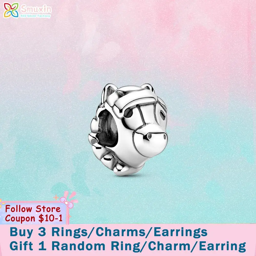 Smuxin 925 Sterling Silver Bead Horse Charm fit Original Pandora Bracelets for Women Jewelry Making Birthday Girl Gift
Smuxin 925 Sterling Silver Bead Horse Charm fit Original Pandora Bracelets for Women Jewelry Making Birthday Girl Gift