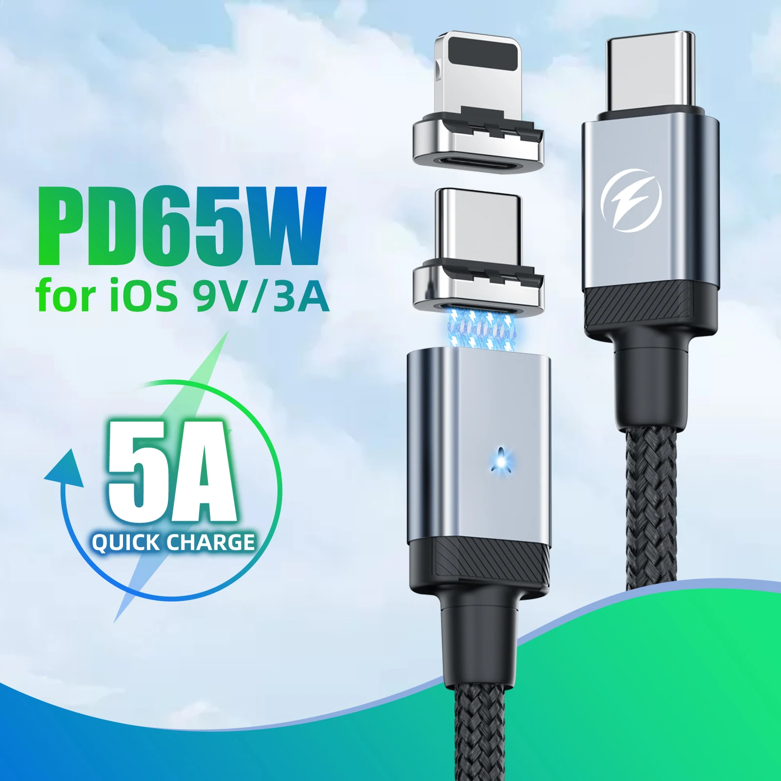 USB C PD 65W Magnetic Fast Charger Cable for iPhone 13 14 Pro Max Huawei USB C To Type C Data Charging Wire for Macbook Laptop
USB C PD 65W Magnetic Fast Charger Cable for iPhone 13 14 Pro Max Huawei USB C To Type C Data Charging Wire for Macbook Laptop