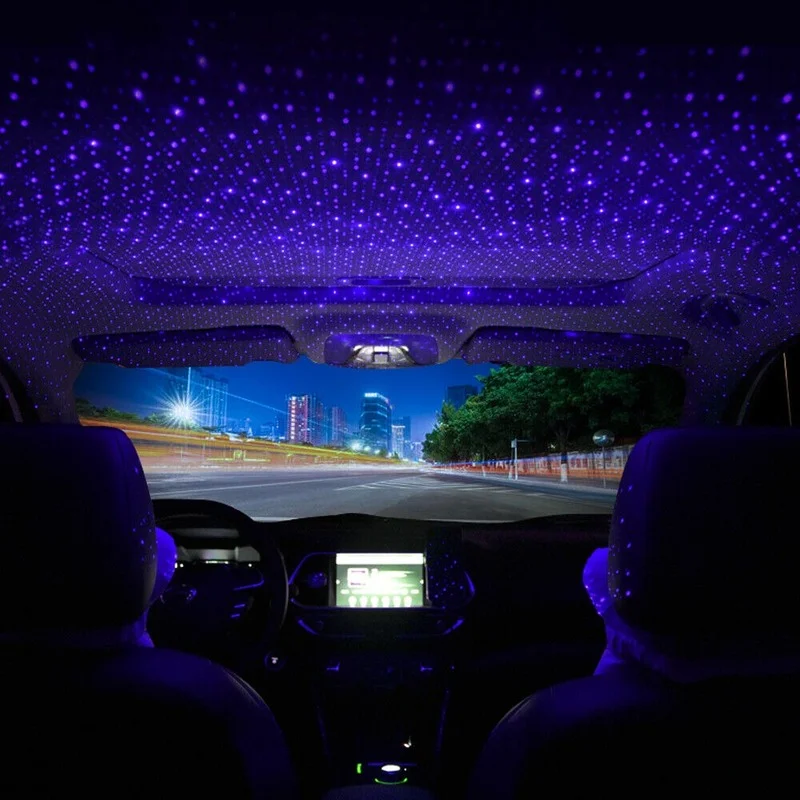 Mini Car Roof Star Light Interior LED Night Light Projector Atmosphere Galaxy Lights Ambient Decoration USB Auto Accessories
Mini Car Roof Star Light Interior LED Night Light Projector Atmosphere Galaxy Lights Ambient Decoration USB Auto Accessories