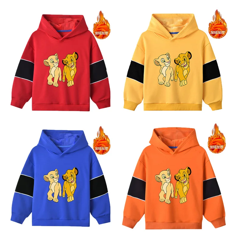 Disney The Lion King Simba Winter Baby Hoodies For Boys Girls Fashion Sweatshirts 4 Color Solid Knitted Fleece Casual Outwear
Disney The Lion King Simba Winter Baby Hoodies For Boys Girls Fashion Sweatshirts 4 Color Solid Knitted Fleece Casual Outwear