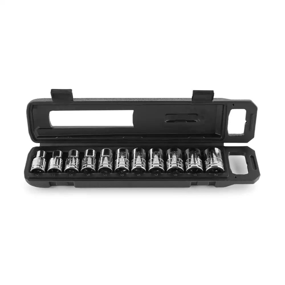 11-Piece 1/2" Standard Socket Set Metric SocketsCar Repair Tool Universal Wrench Tool for Car Repair Set of Wrenches
11-Piece 1/2" Standard Socket Set Metric SocketsCar Repair Tool Universal Wrench Tool for Car Repair Set of Wrenches