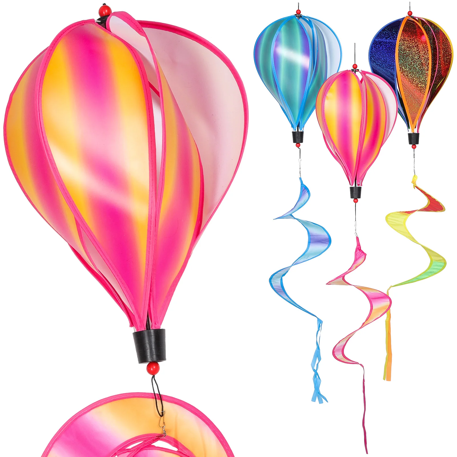 3 Pcs Hot Air Balloon Charm Pendants Outdoor Decoration Garden Spiral Decors Hanging Ornaments Toys Kids Wind Spinners 
3 Pcs Hot Air Balloon Charm Pendants Outdoor Decoration Garden Spiral Decors Hanging Ornaments Toys Kids Wind Spinners