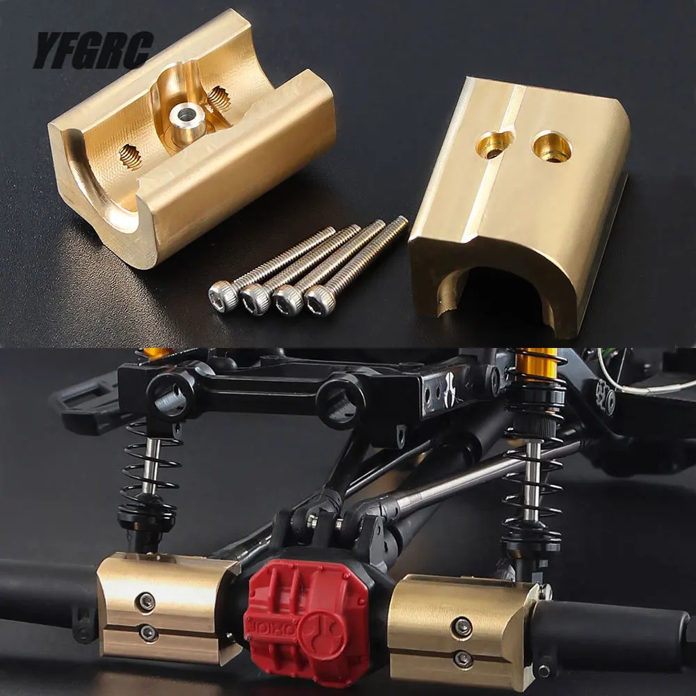 2pcs AR44 Axle Body Brass Counterweight Low Center of Gravity Upgrade Parts 128g for 1/10 RC Crawler Axial SCX10 II 90046 90047
2pcs AR44 Axle Body Brass Counterweight Low Center of Gravity Upgrade Parts 128g for 1/10 RC Crawler Axial SCX10 II 90046 90047