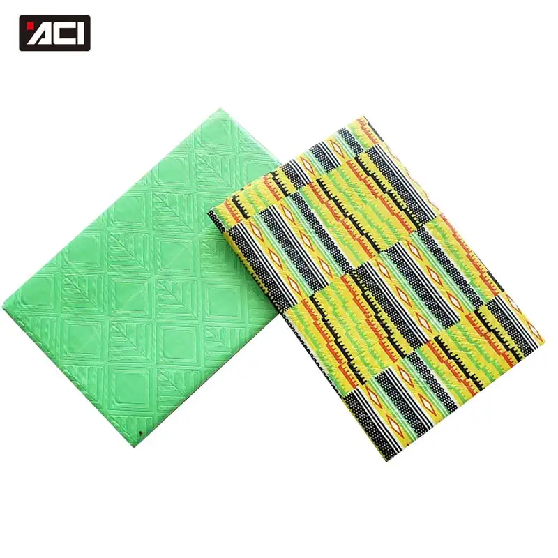 ACI African Fabrics Real Wax Polyester Kente Fabric Ghana Wholesale African Wax Print Fabric Ankara Tissu Africain 2+2 Yards
ACI African Fabrics Real Wax Polyester Kente Fabric Ghana Wholesale African Wax Print Fabric Ankara Tissu Africain 2+2 Yards