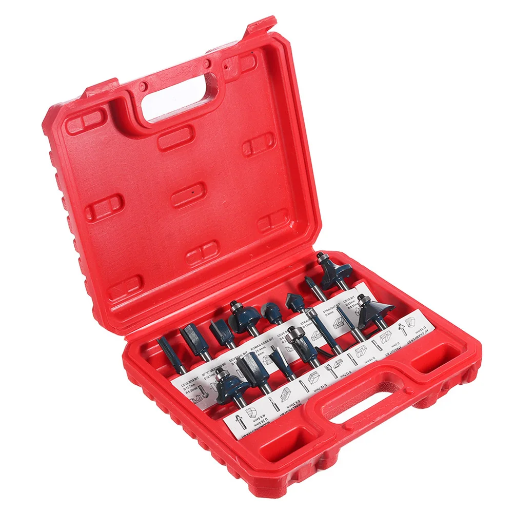 12/15Pcs 1/4 Inch Shank Milling Cutters Router Bit Set Woodworking 6.35mm Shank Drill Bits Milling Cutter For Wood Cutting Tools
12/15Pcs 1/4 Inch Shank Milling Cutters Router Bit Set Woodworking 6.35mm Shank Drill Bits Milling Cutter For Wood Cutting Tools