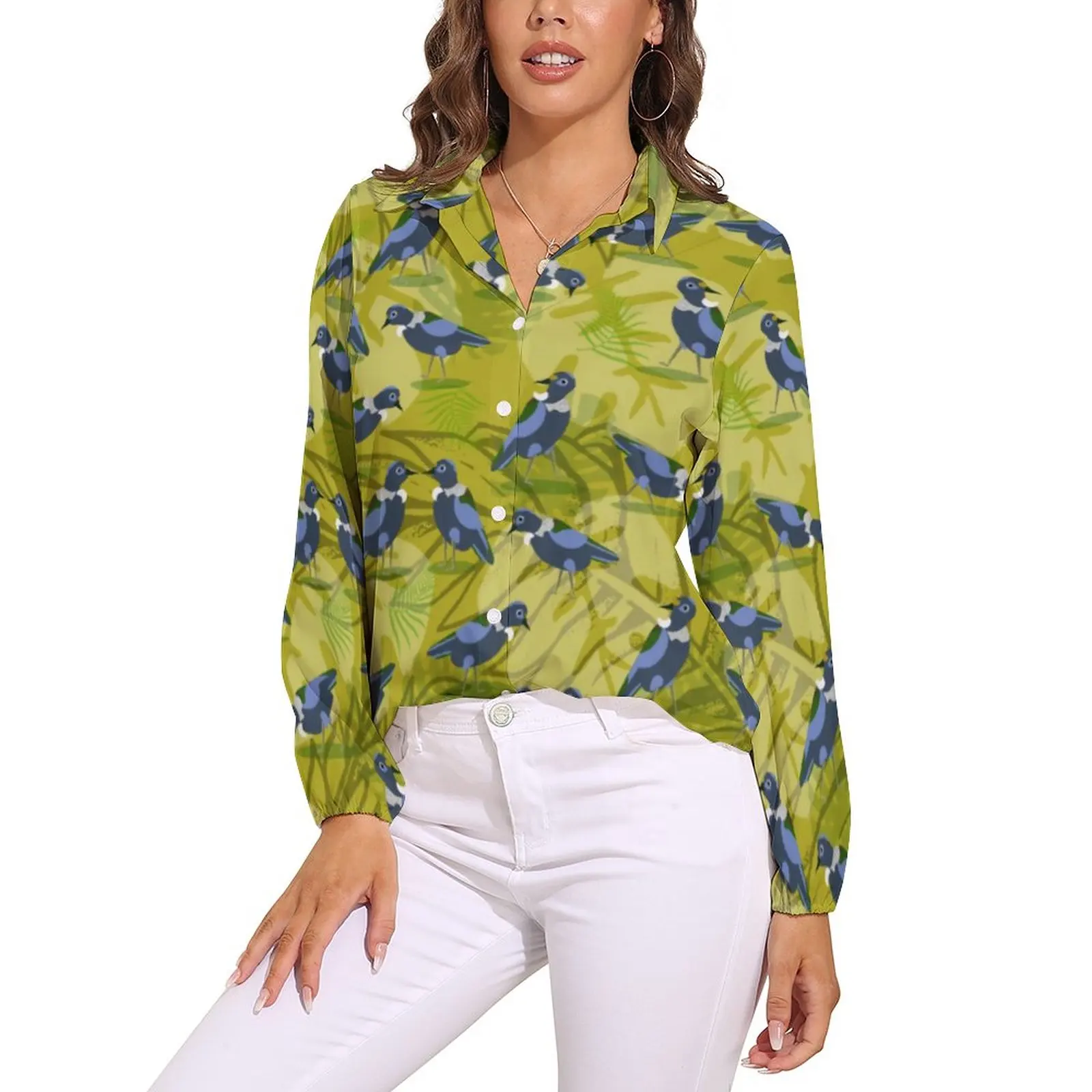 Vintage Birds Print Blouse Green Leaves Kawaii Design Blouses Woman Casual Shirt Autumn Long-Sleeve Oversize Clothes
Vintage Birds Print Blouse Green Leaves Kawaii Design Blouses Woman Casual Shirt Autumn Long-Sleeve Oversize Clothes