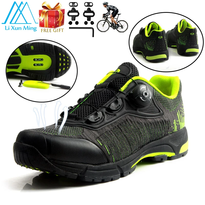 

MTB Bike Riding Shoes Zapatillas Cclismo Men Off-road Motorcycle Shoes Self-locking Cycling Hiking Dual-purpose Casual Sneakers